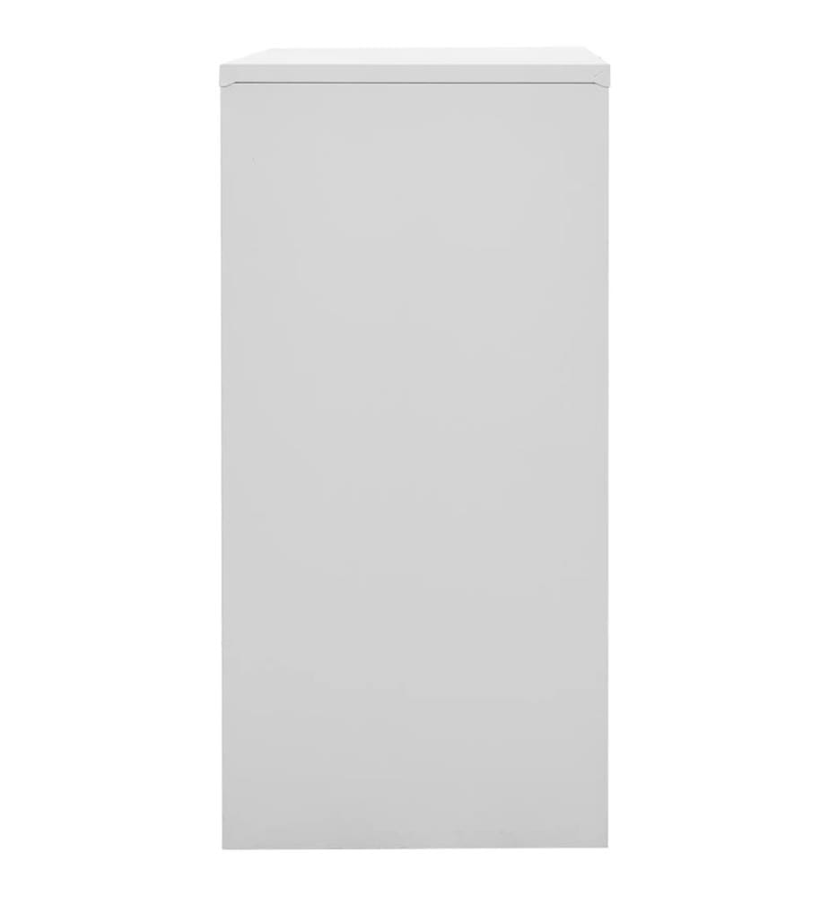 Schliessfachschrank Hellgrau und Blau 90x45x92,5 cm Stahl