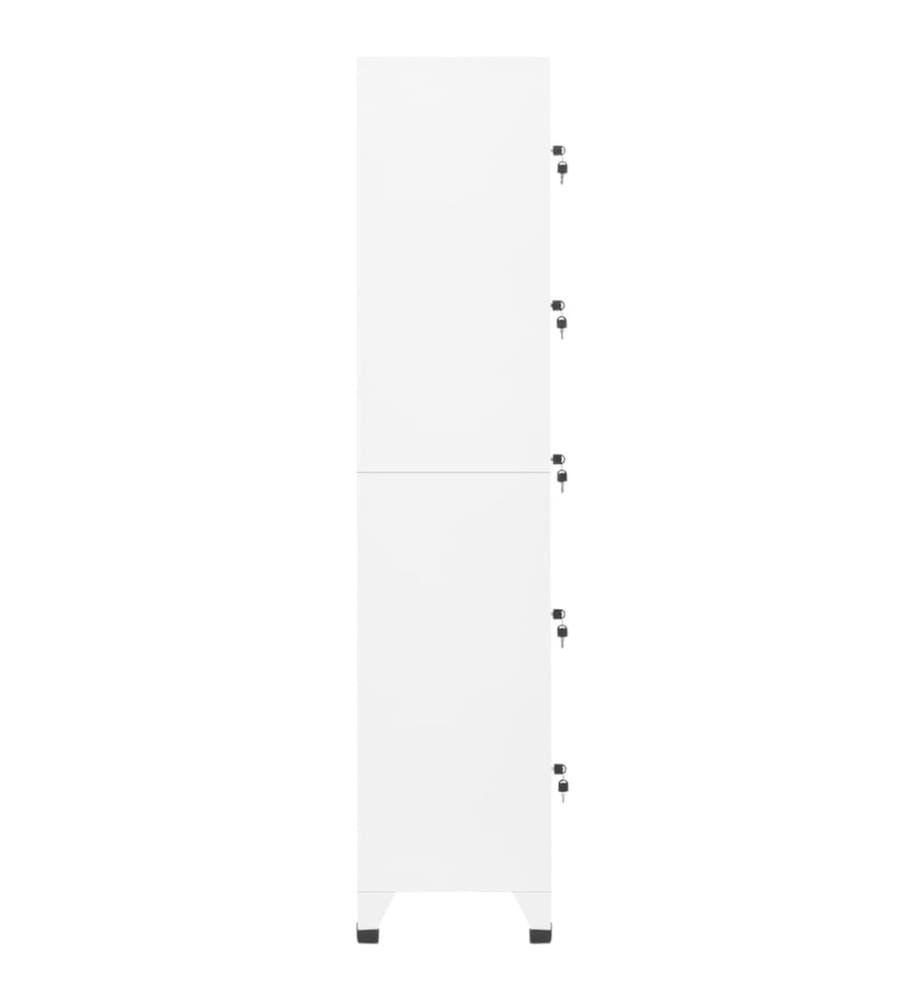 Schliessfachschrank Weiss 38x40x180 cm Stahl