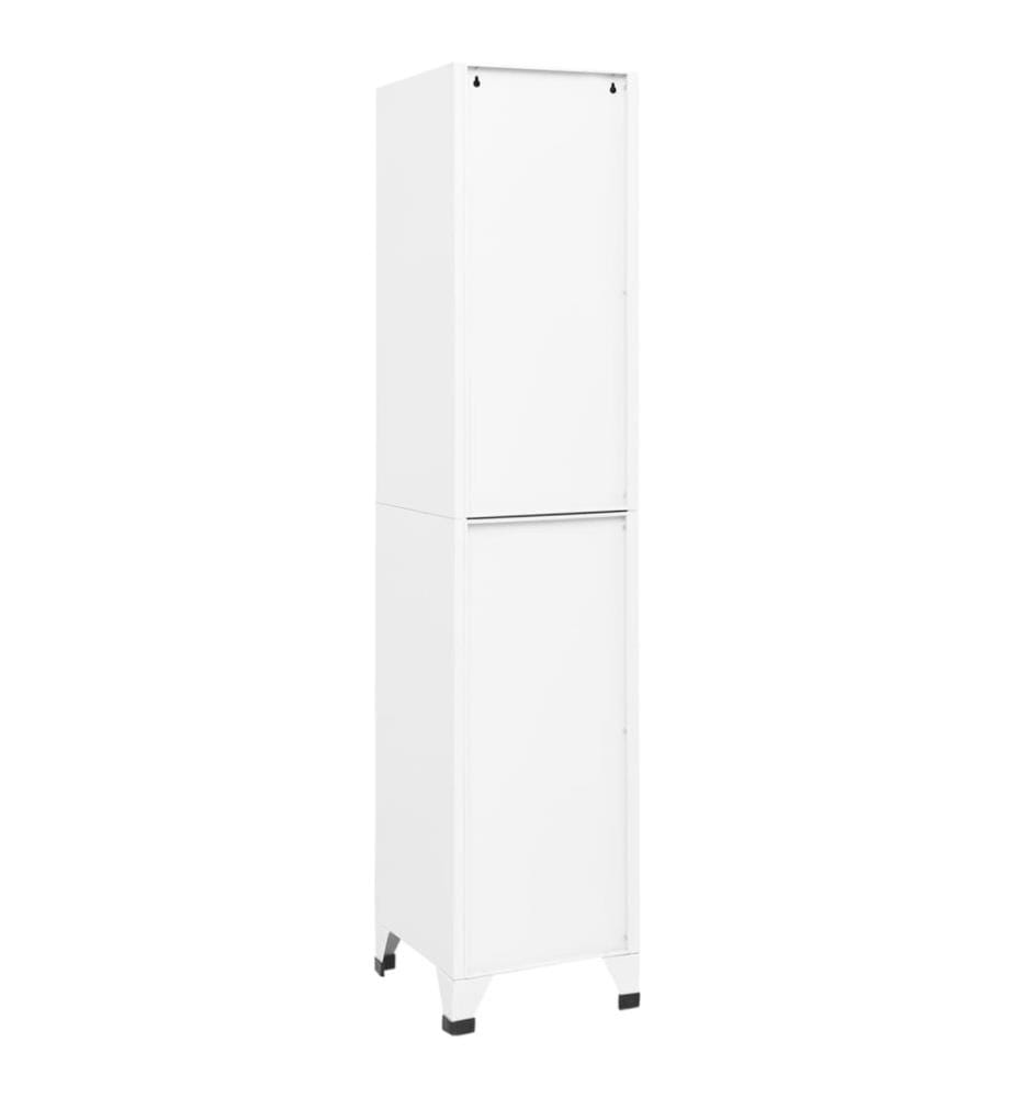 Schliessfachschrank Weiss 38x40x180 cm Stahl