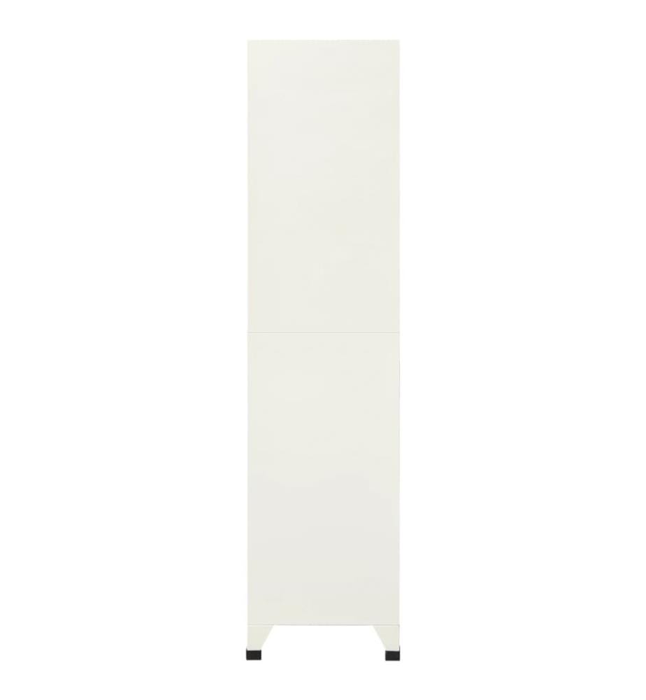 Schliessfachschrank Grau und Blau 90x45x180 cm Stahl