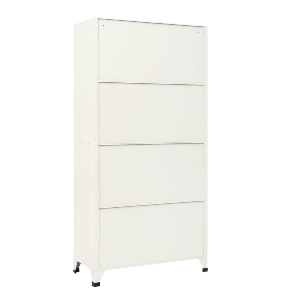 Schliessfachschrank Grau und Blau 90x45x180 cm Stahl