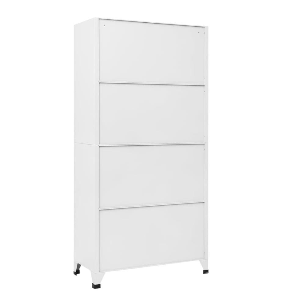 Schliessfachschrank Hellgrau und Dunkelgrau 90x45x180 cm Stahl