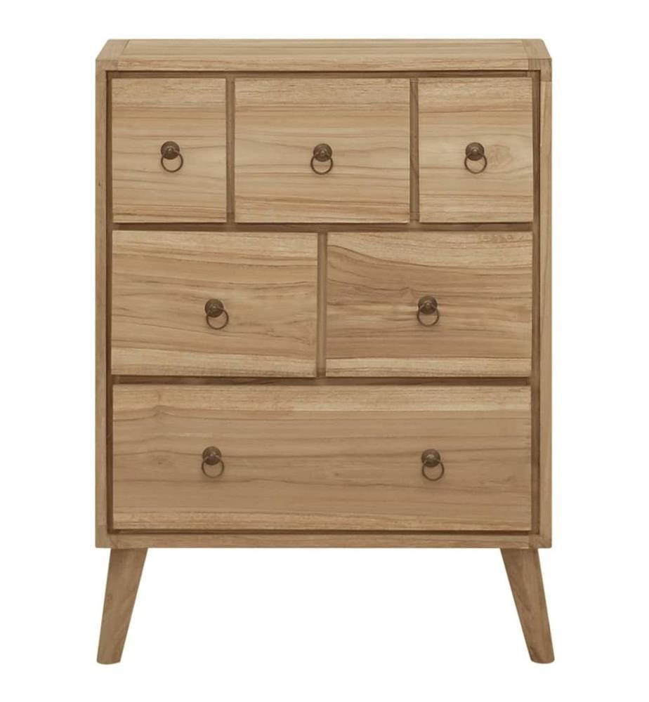 Commode 56x30x80 cm Bois massif de teck