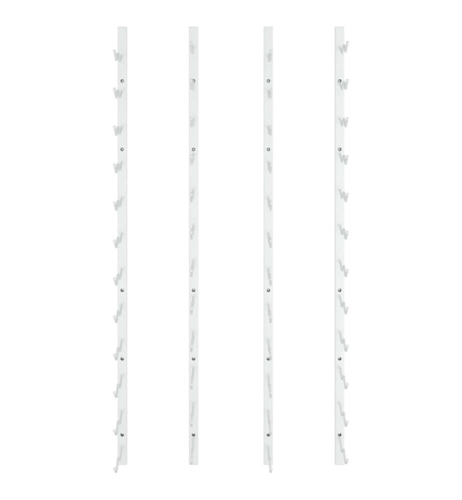 Casier à vin mural pour 24 bouteilles 2 pcs Blanc Fer