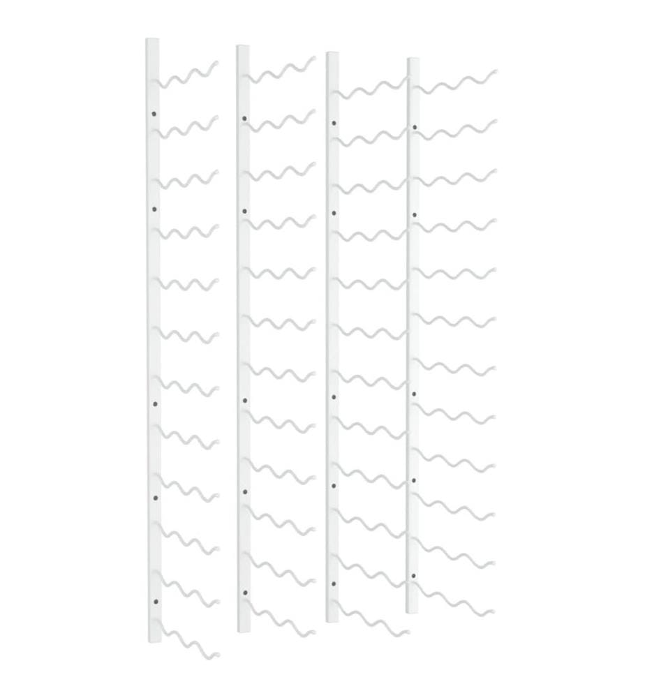 Casier à vin mural pour 36 bouteilles 2 pcs Blanc Fer