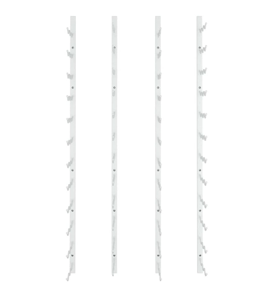 Casier à vin mural pour 36 bouteilles 2 pcs Blanc Fer
