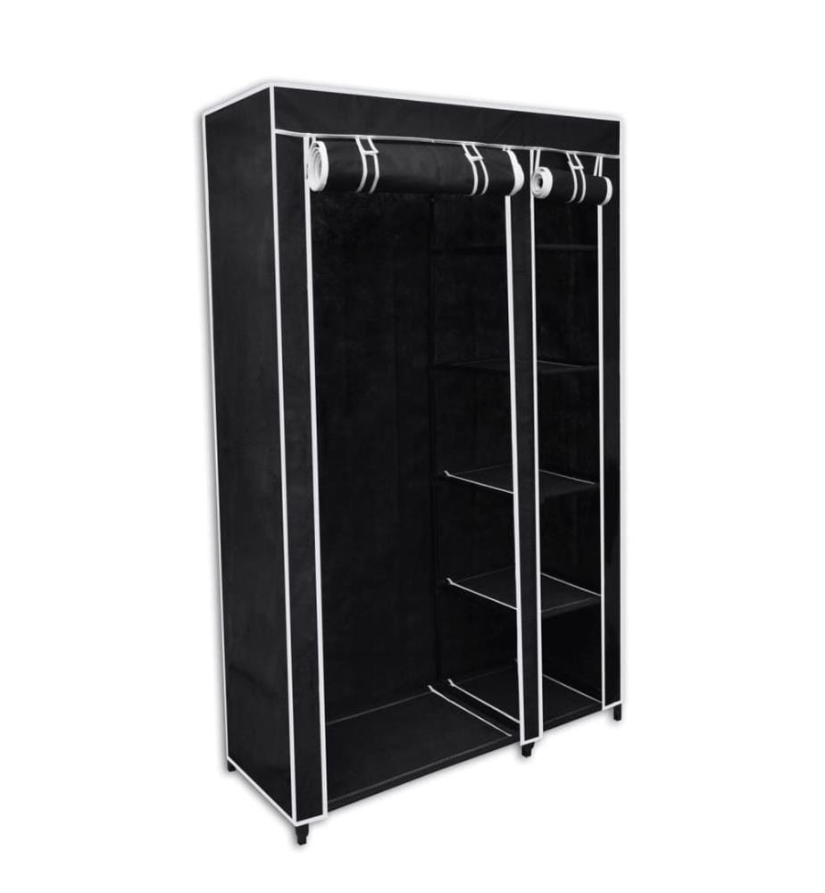 Garde-robe pliable Noir 110 x 45 x 175 cm