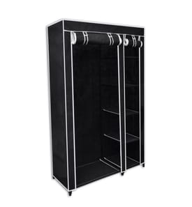 Garde-robe pliable Noir 110 x 45 x 175 cm
