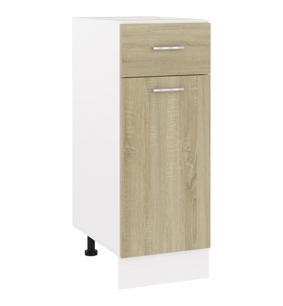 Schubunterschrank Sonoma-Eiche 30x46x81,5 cm Holzwerkstoff