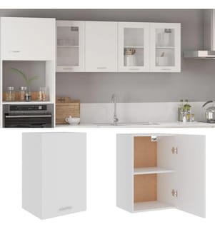 Hängeschrank Weiss 39,5x31x60 cm Holzwerkstoff