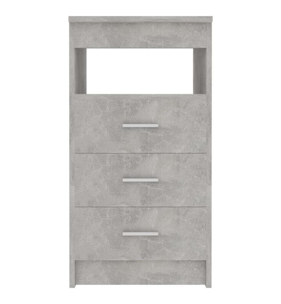 Sideboard mit Schubladen Betongrau 40x50x76 cm Holzwerkstoff
