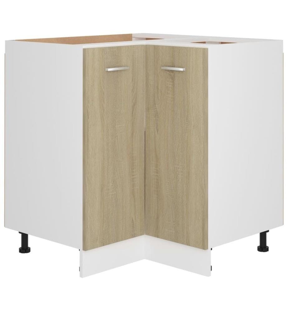Eckunterschrank Sonoma-Eiche 75,5x75,5x80,5 cm Holzwerkstoff