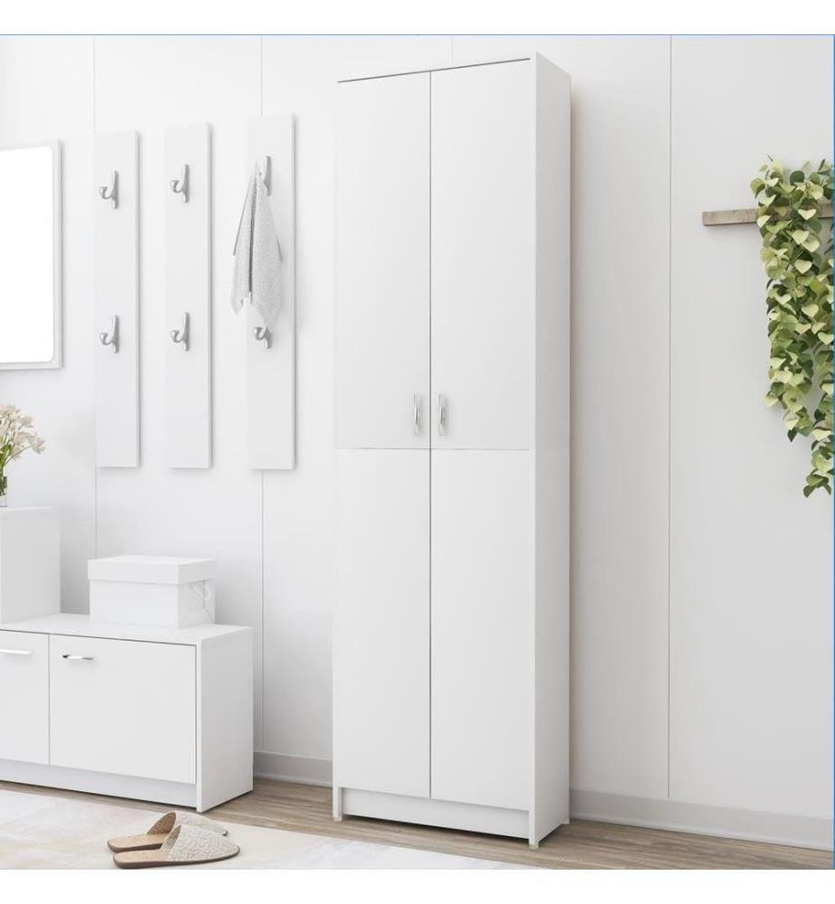 Garde-robe de couloir Blanc 55x25x189 cm Aggloméré