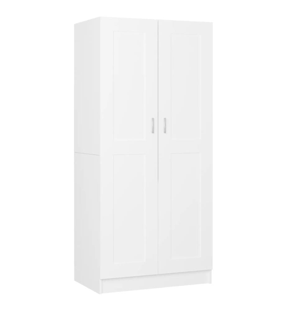 Garde-robe Blanc 82,5x51,5x180 cm Aggloméré