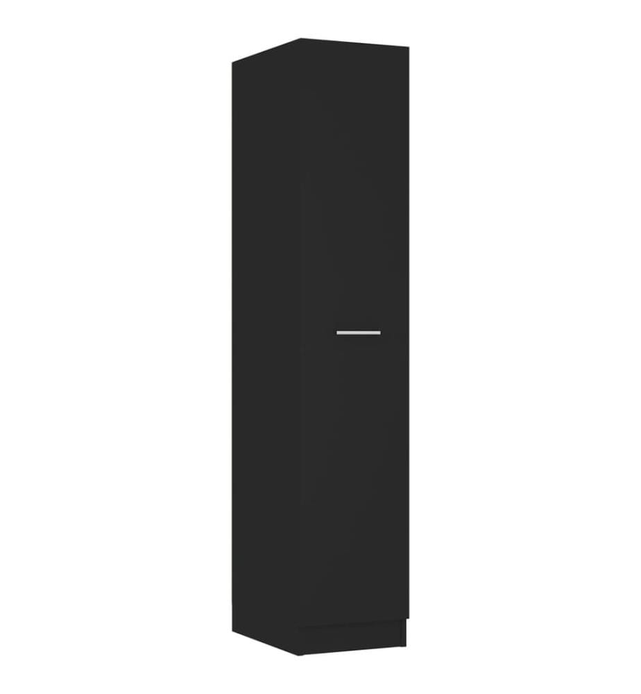 Armoire d'apothicaire Noir 30x42,5x150 cm Aggloméré