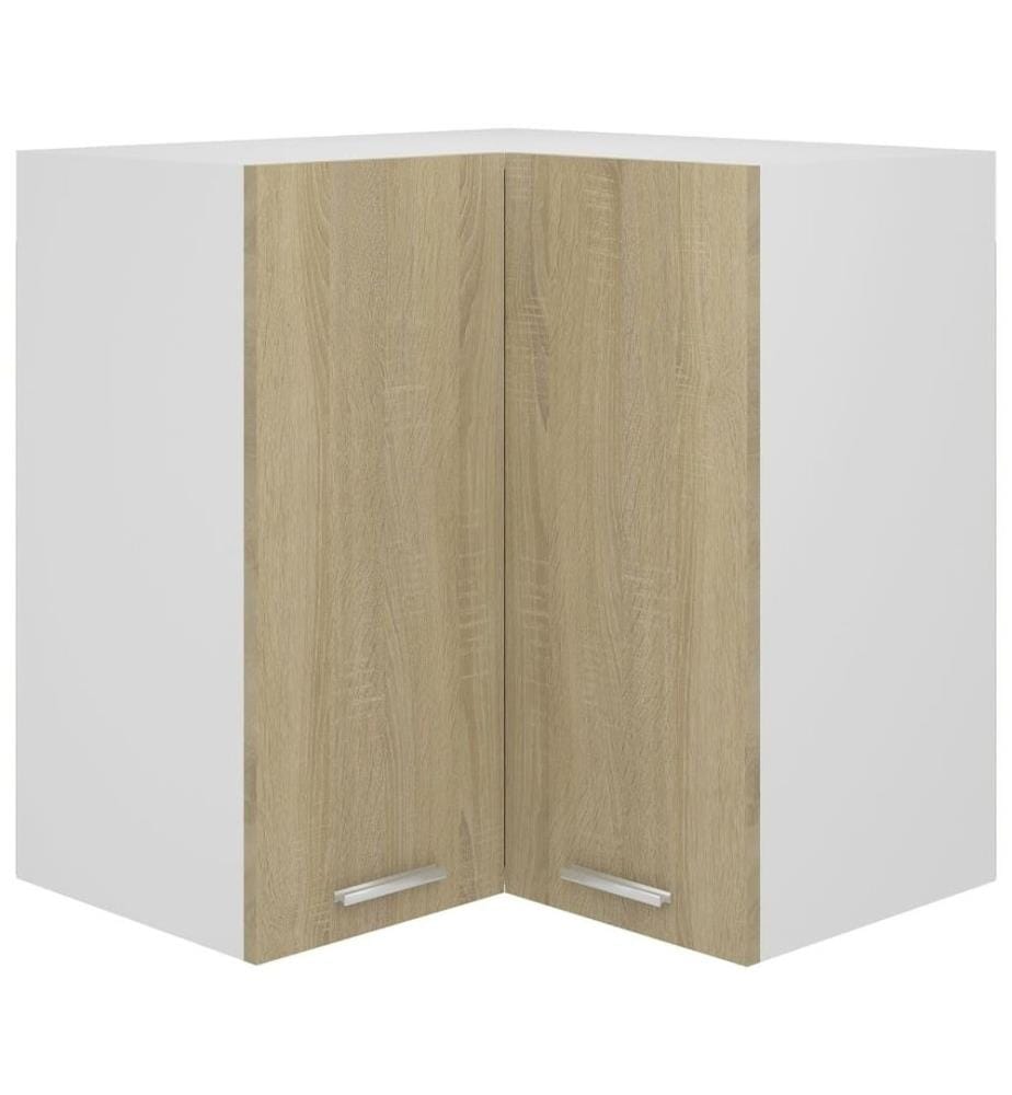 Eckhängeschrank Sonoma-Eiche 57x57x60 cm Holzwerkstoff