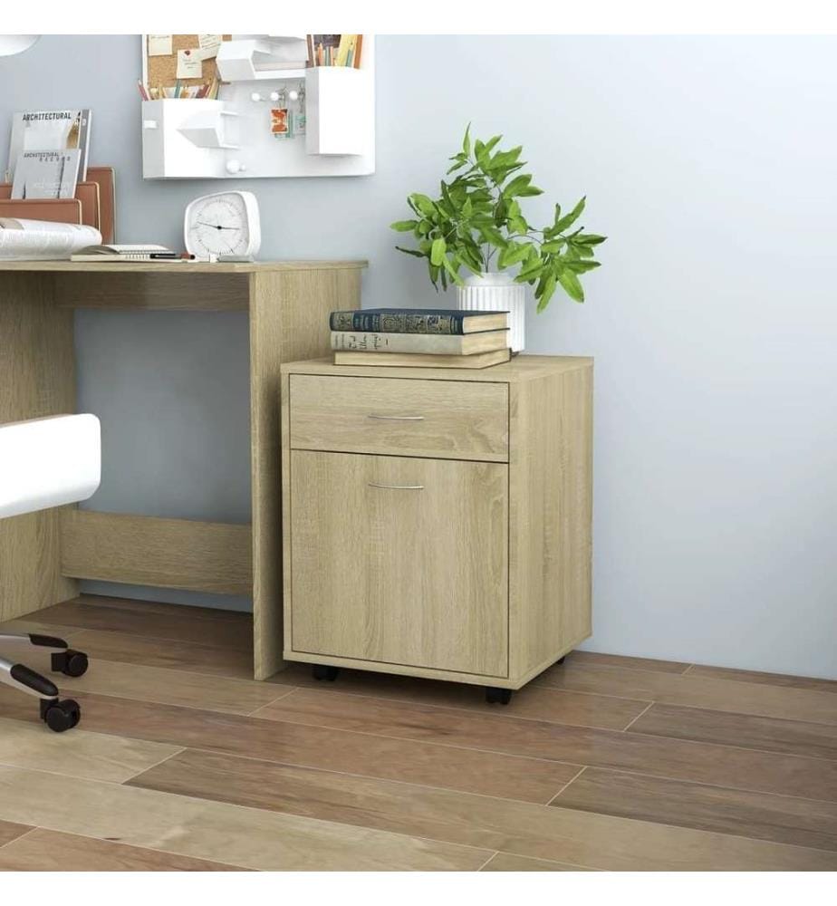 Rollschrank Sonoma-Eiche 45x38x54 cm Holzwerkstoff