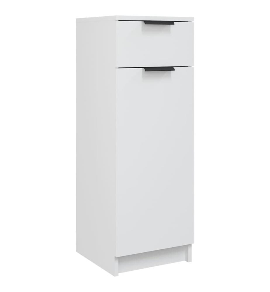 Badschrank Weiss 32x34x90 cm Holzwerkstoff