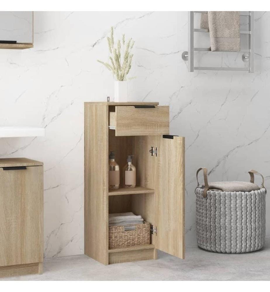 Badschrank Sonoma-Eiche 32x34x90 cm Holzwerkstoff