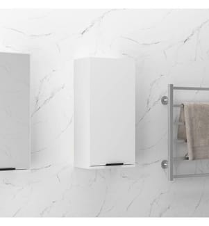 Wand-Badschrank Weiss 32x20x67 cm