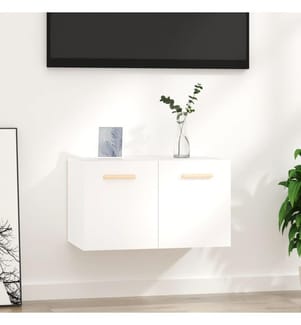 Wandschrank Weiss 60x36,5x35 cm Holzwerkstoff