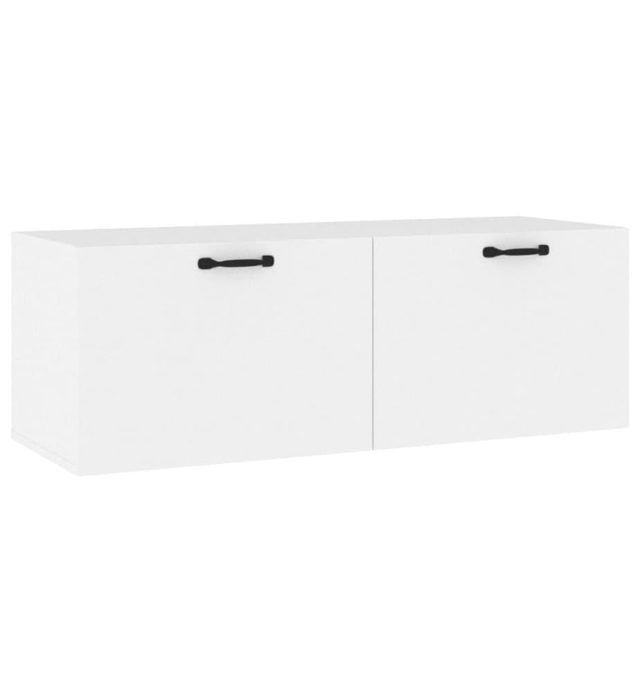 Armoire murale Blanc 100x36,5x35 cm Bois d'ingénierie