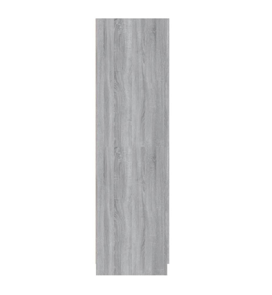 Garde-robe Sonoma gris 80x52x180 cm Bois d'ingénierie