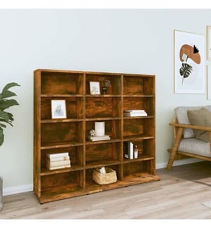 CD-Regal Räuchereiche 102x23x89,5 cm Holzwerkstoff