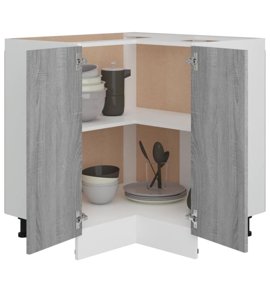Küchenschrank Grau Sonoma 75,5x75,5x80,5 cm Holzwerkstoff