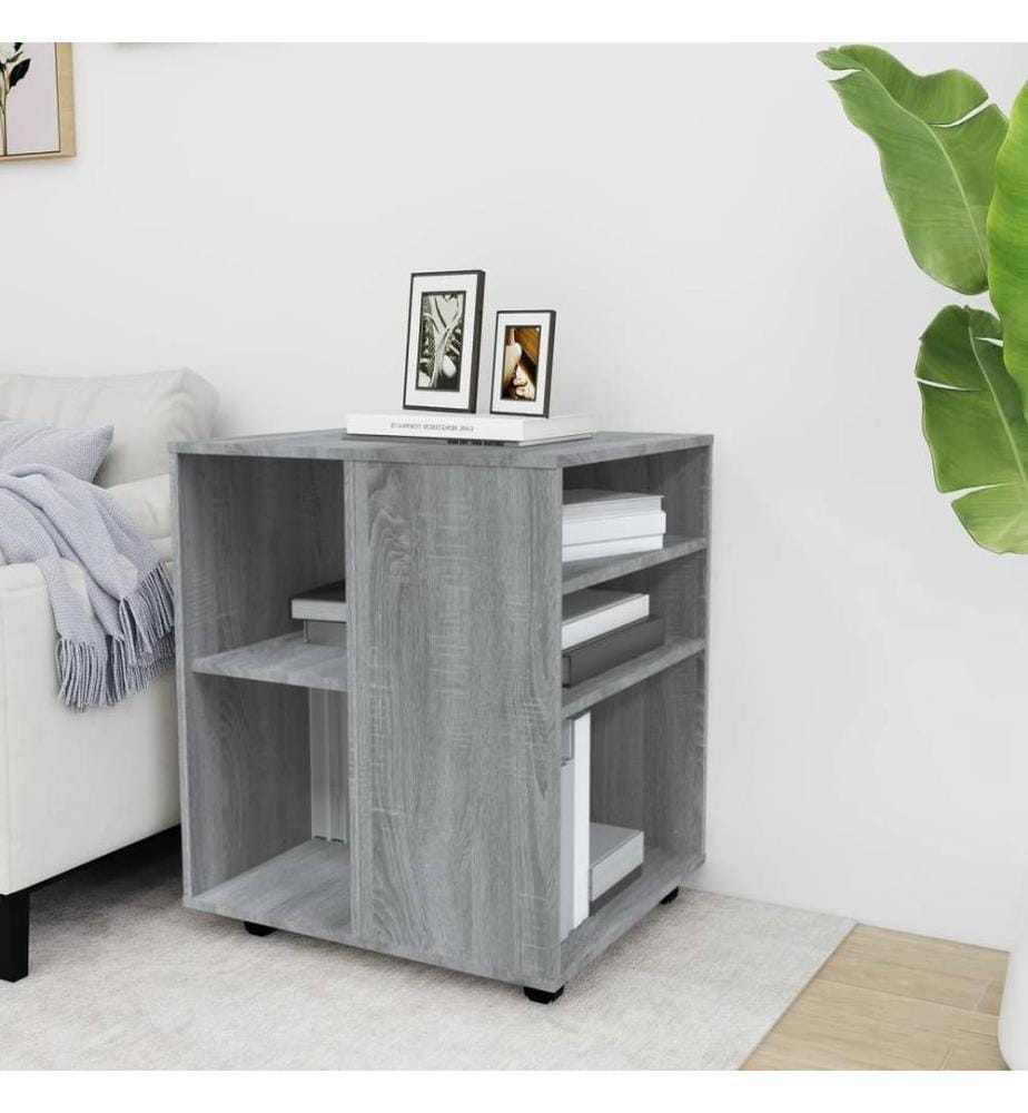 Rollschrank Grau Sonoma 60x53x72 cm Holzwerkstoff