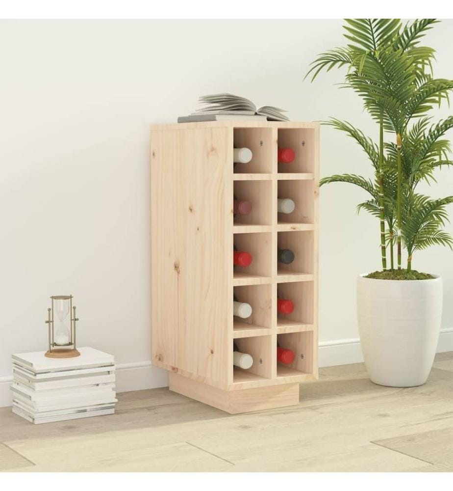 Weinregal 23x34x61 cm Massivholz Kiefer