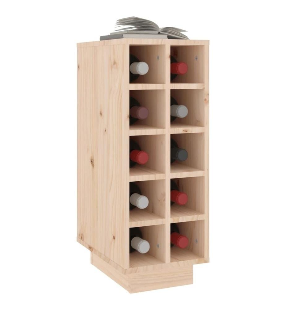 Weinregal 23x34x61 cm Massivholz Kiefer