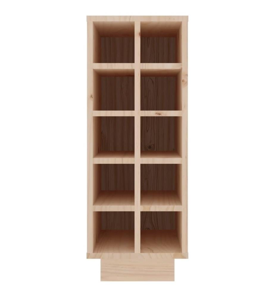 Weinregal 23x34x61 cm Massivholz Kiefer