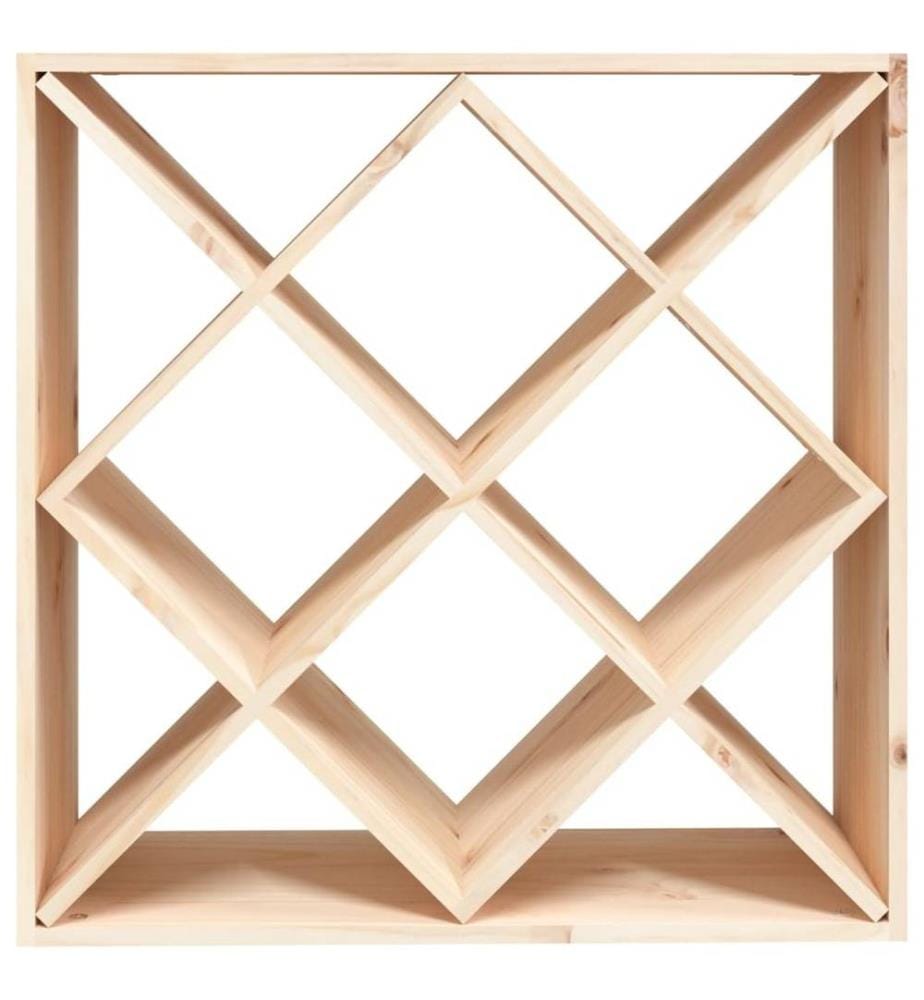 Weinregal 62x25x62 cm Massivholz Kiefer