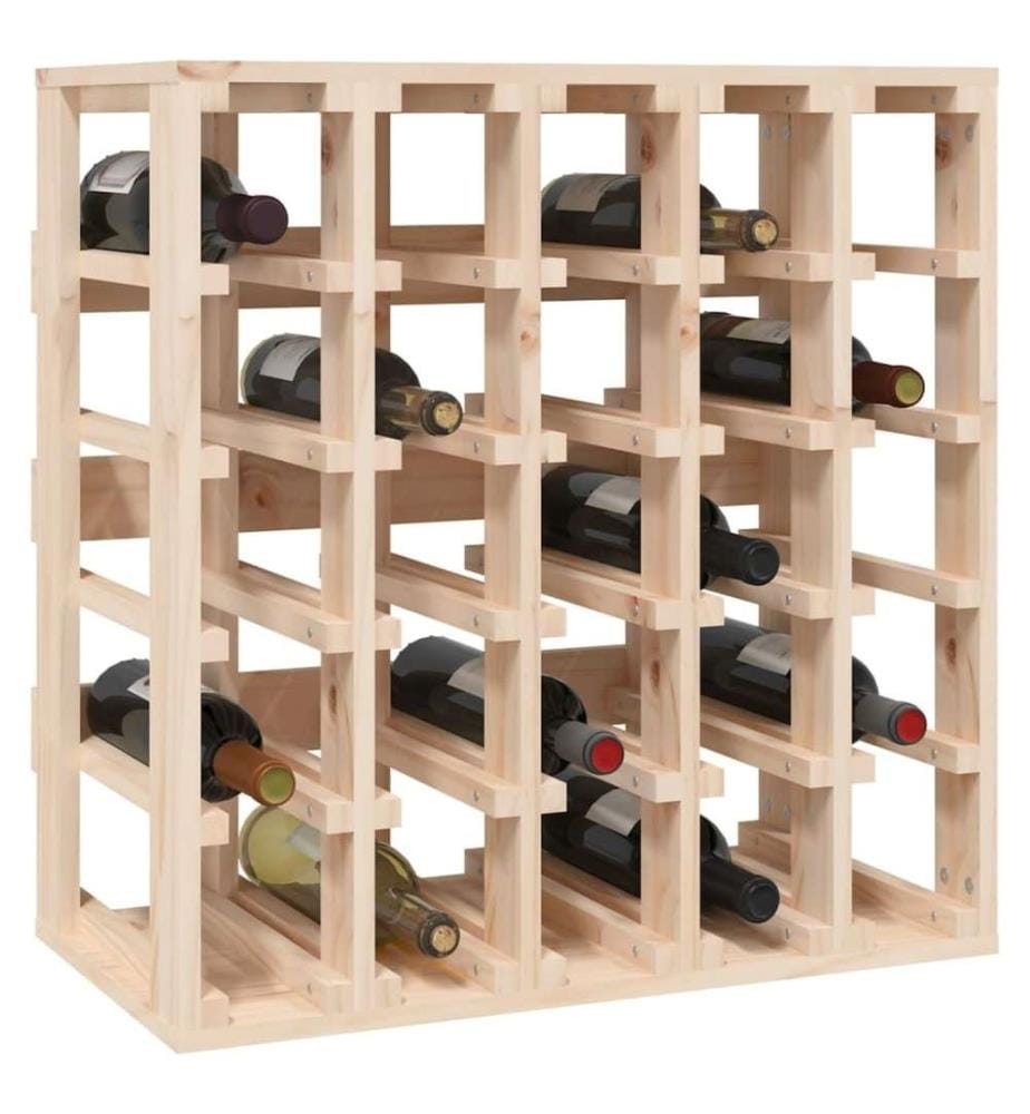 Weinregal 58,5x33x60,5 cm Massivholz Kiefer