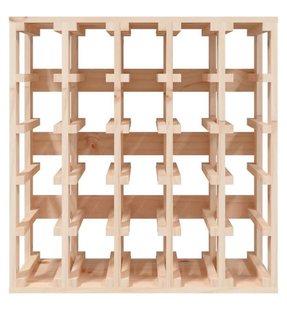 Weinregal 58,5x33x60,5 cm Massivholz Kiefer