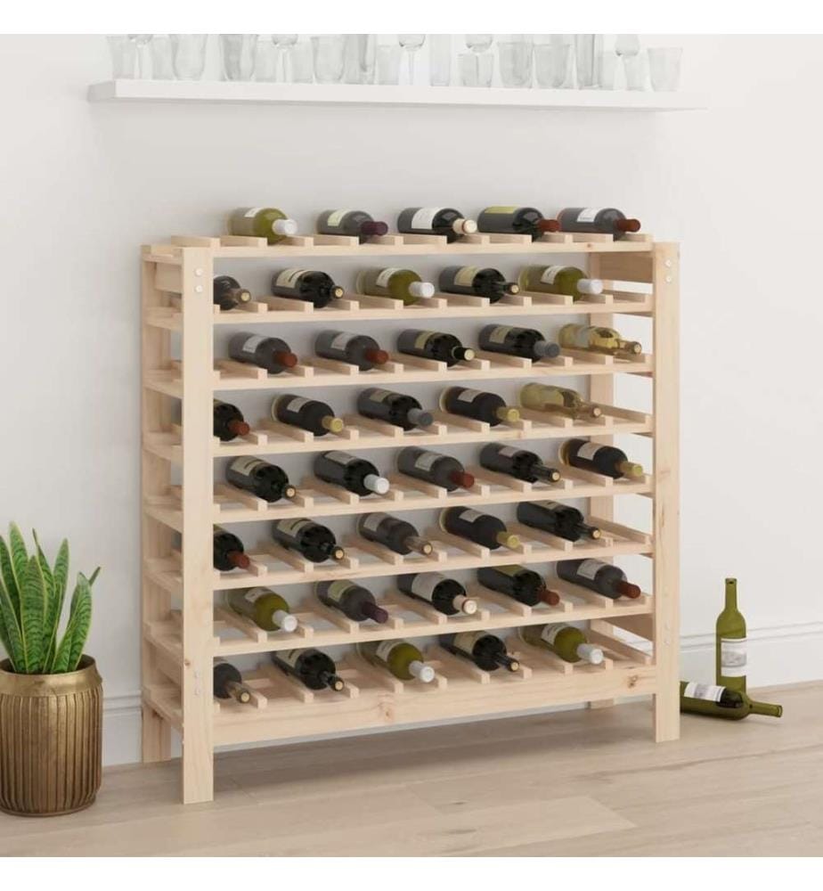 Weinregal 109,5x30x107,5 cm Massivholz Kiefer