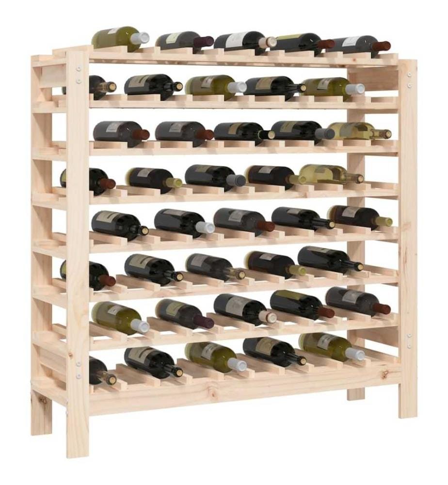 Weinregal 109,5x30x107,5 cm Massivholz Kiefer