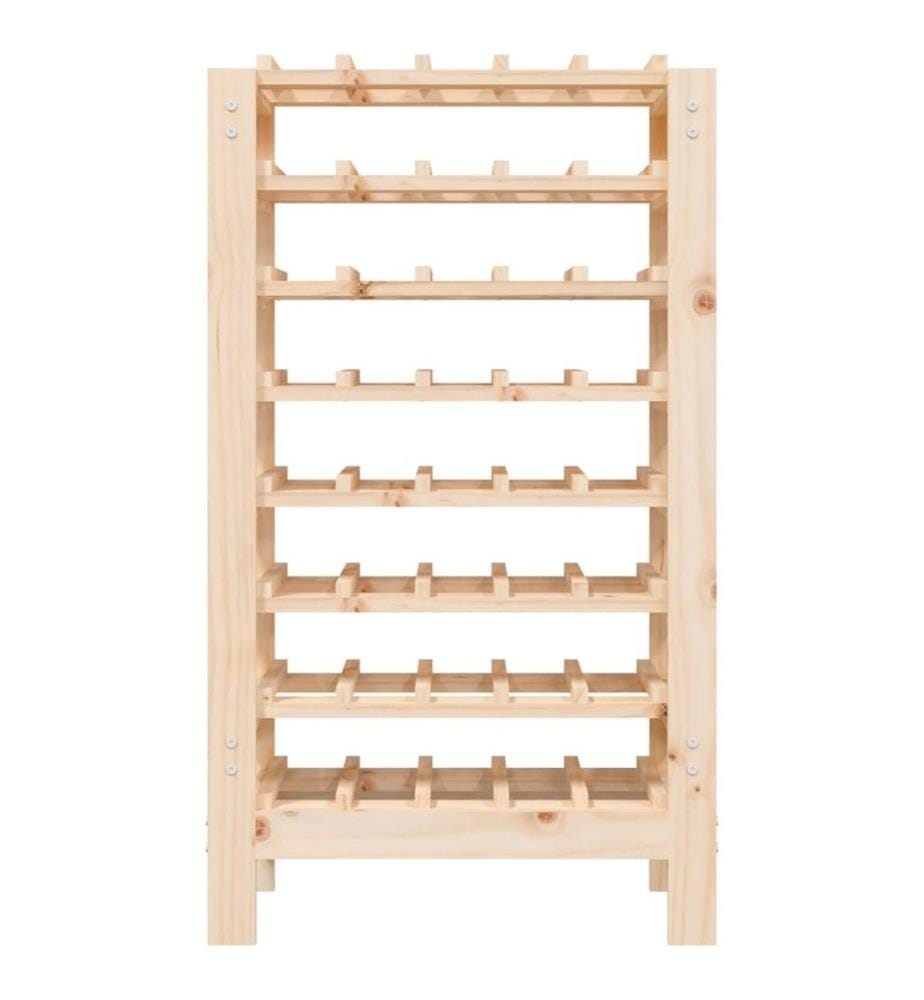 Weinregal 61,5x30x107,5 cm Massivholz Kiefer