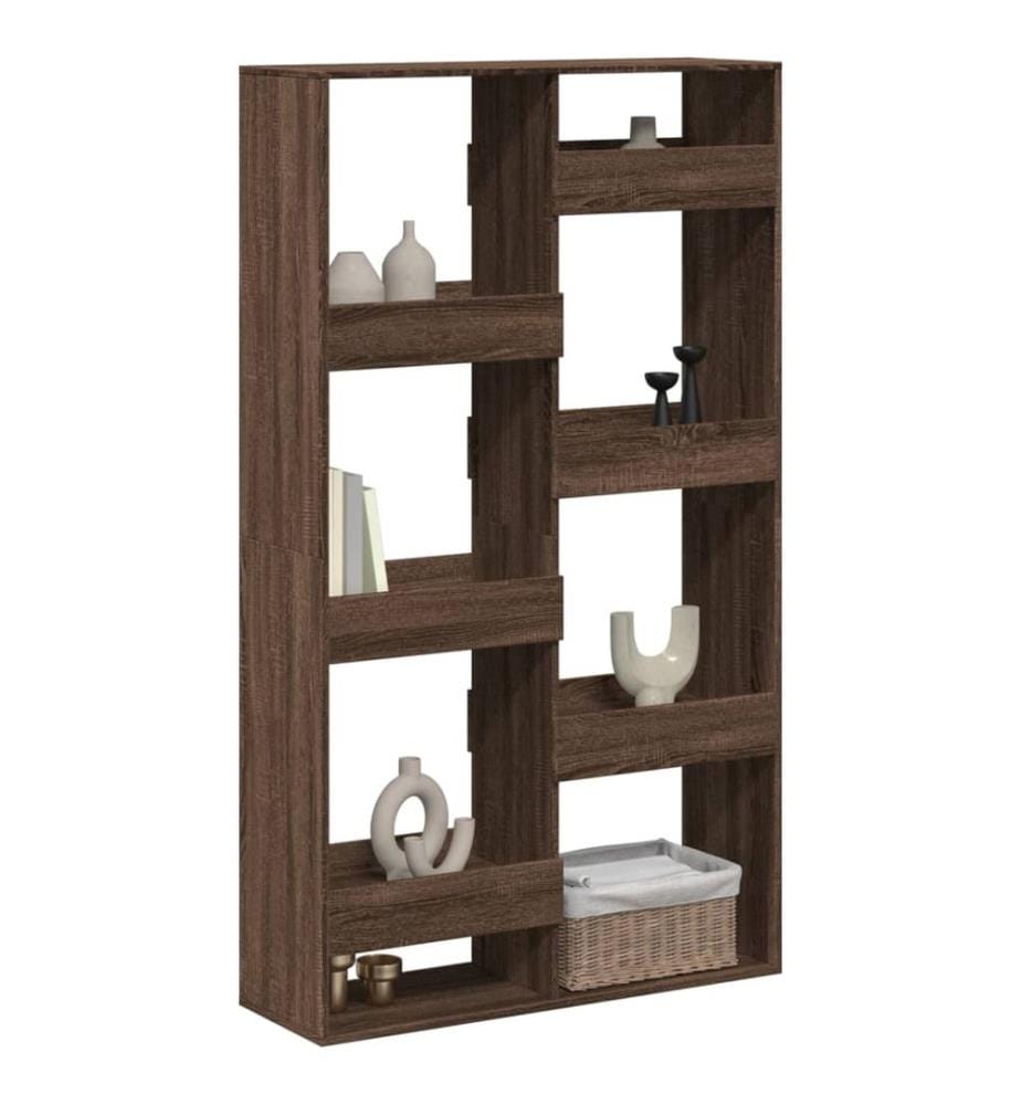 vidaXL Raumteiler Braun Eichen-Optik 100x33x175 cm Holzwerkstoff