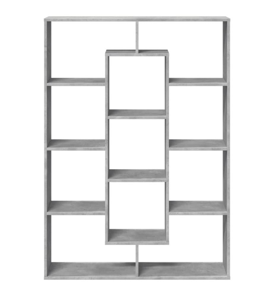 vidaXL Bücherregal Betongrau 102x29x143 cm Holzwerkstoff