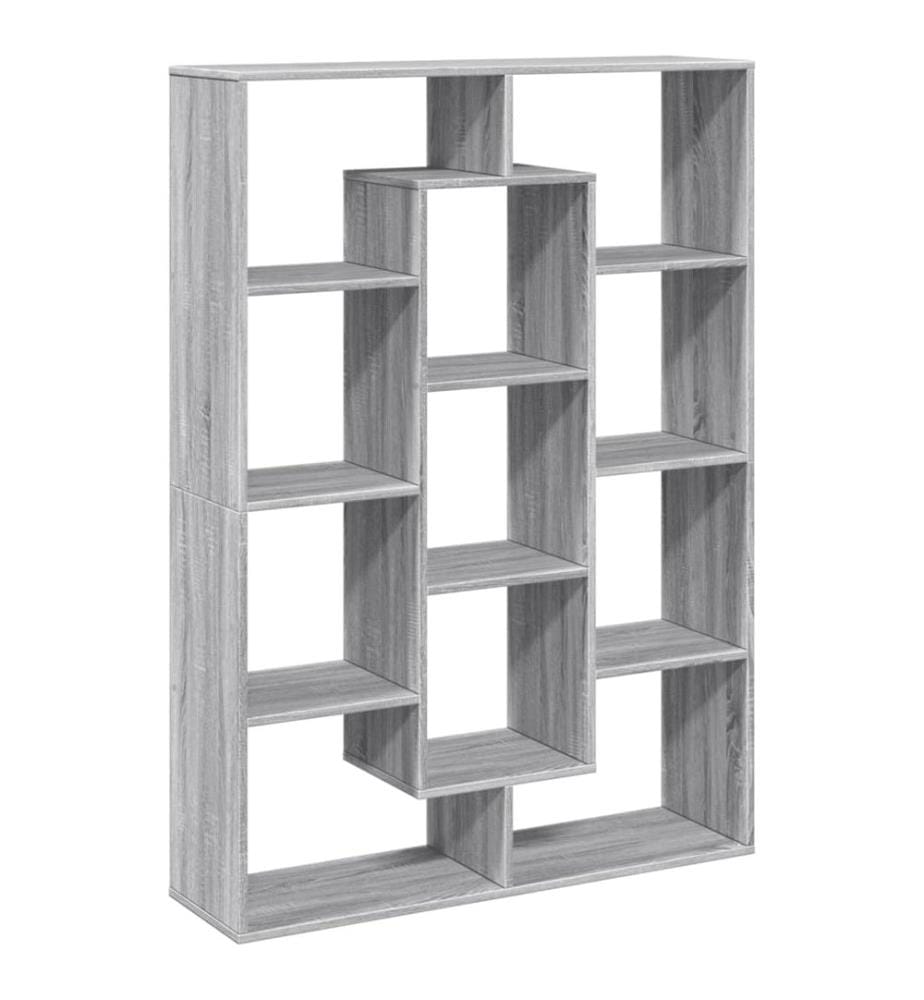 vidaXL Bücherregal Grau Sonoma 102x29x143 cm Holzwerkstoff