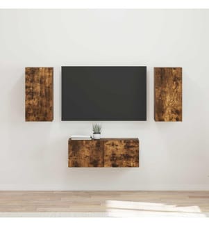 vidaXL Ensemble meuble TV 6 pcs Chêne fumé Bois d'ingénierie