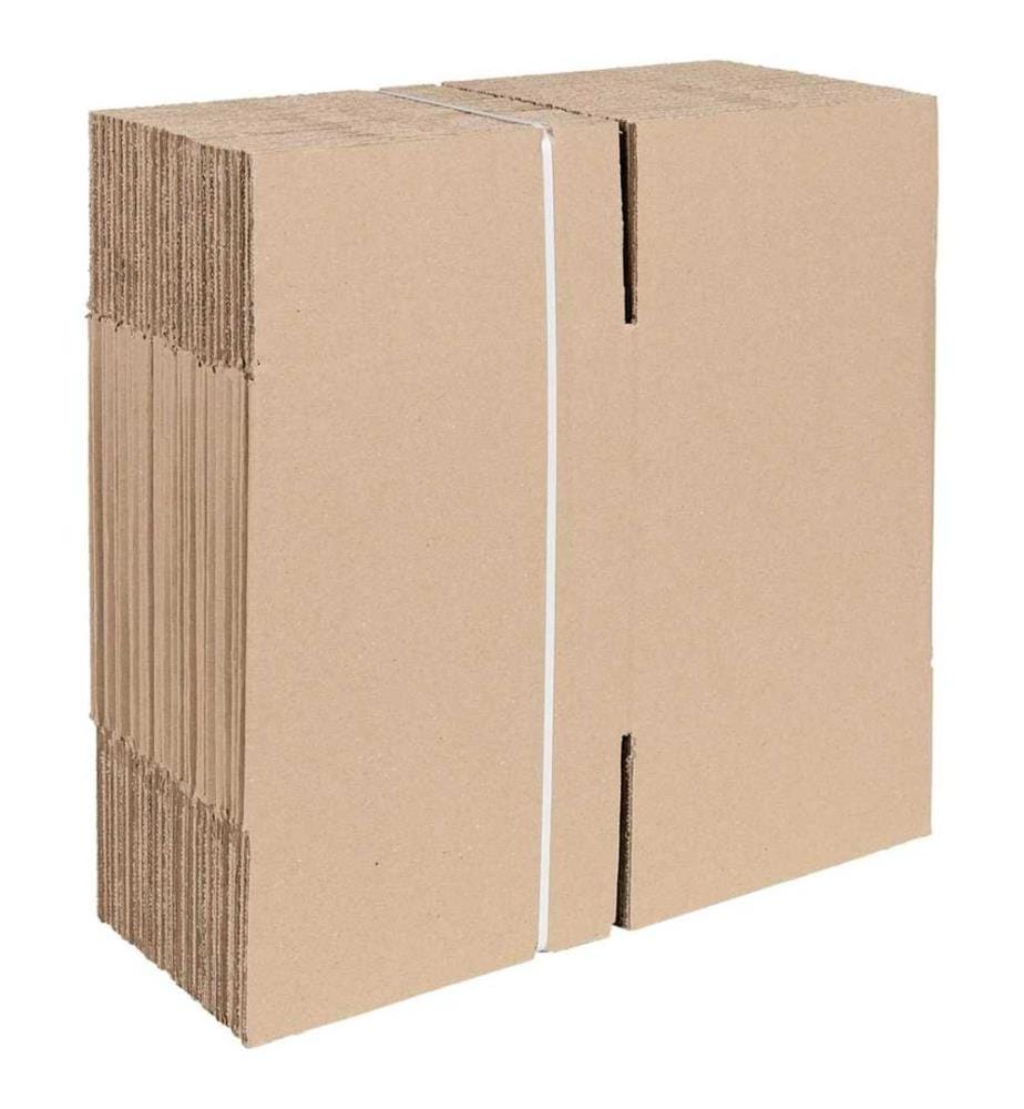vidaXL Faltbox mit Speicher 50 pcs Natur 20 x 20 x 20 cm Karton