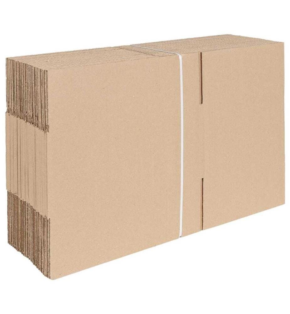 vidaXL Faltbox mit Speicher 50 pcs Natur 30 x 21,5 x 14 cm Karton