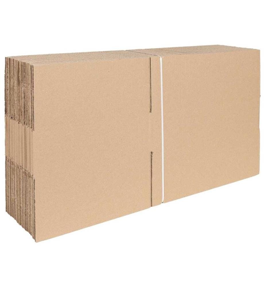 vidaXL Boîte Pliable 50 pcs Naturel 40 x 30 x 10 cm Carton