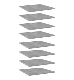 vidaXL Panneaux de bibliothèque 8 pcs gris béton bois d'ingénierie