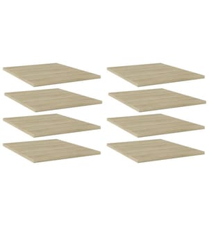vidaXL Panneau de bibliothèque 8pcs Chêne sonoma 40x50x1,5cm Aggloméré