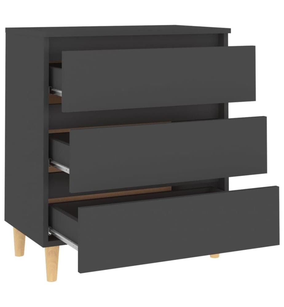 vidaXL Sideboard Grau 60x35x69 cm Holzwerkstoff