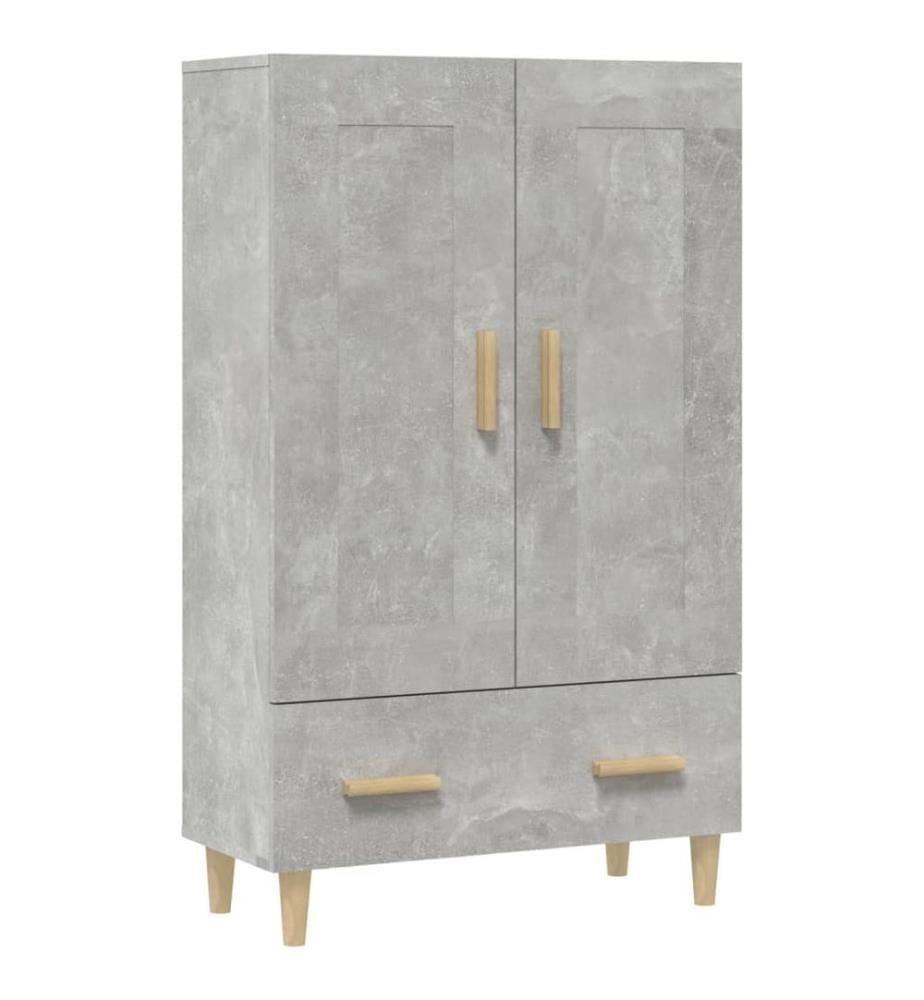 vidaXL Highboard Betongrau 70x31x115 cm Holzwerkstoff